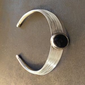 "Silver/Onyx" Necklace